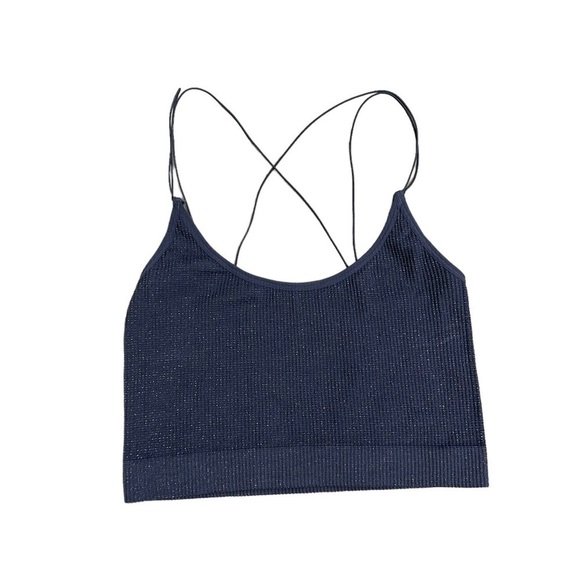 Urban Outfitters Crop Tank Top Lavender Purple Fitted Casual Strappy Small - Picture 3 of 7